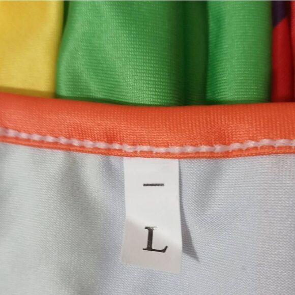 Pride Rainbow Pajama Sleeveless Short Set Men Large -O - Picture 4 of 6